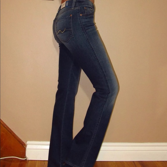 🆕 For All Mankind High Waist Bootcut Karah Jeans Y2K Vintage Medium Dark Wsh 26 - Picture 3 of 8